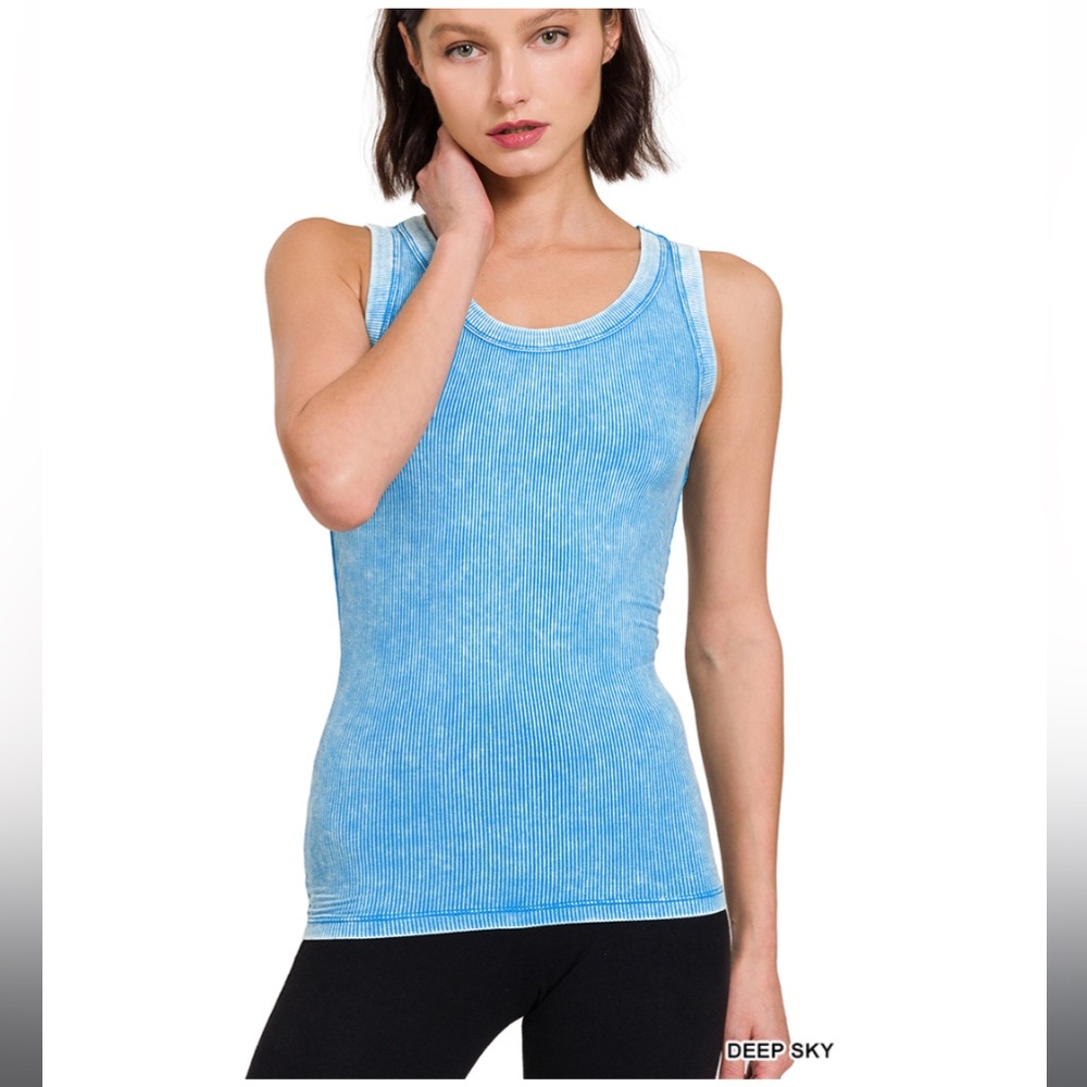 Zenana Ribbed Tank Top